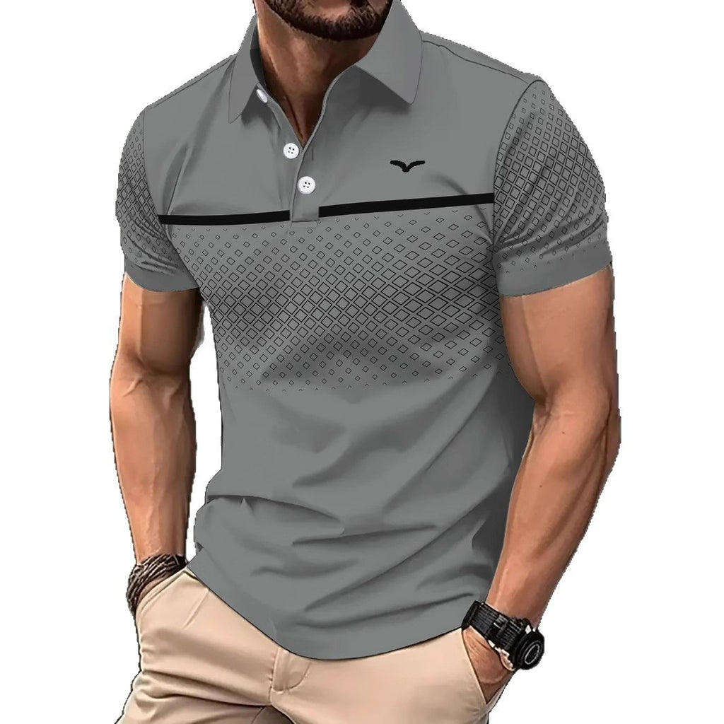 Polo Slim Fit Estampado con Solapa para Hombre