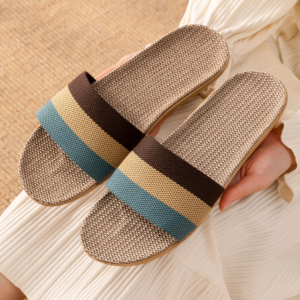 Pantuflas de Lino Antiolores para Casa