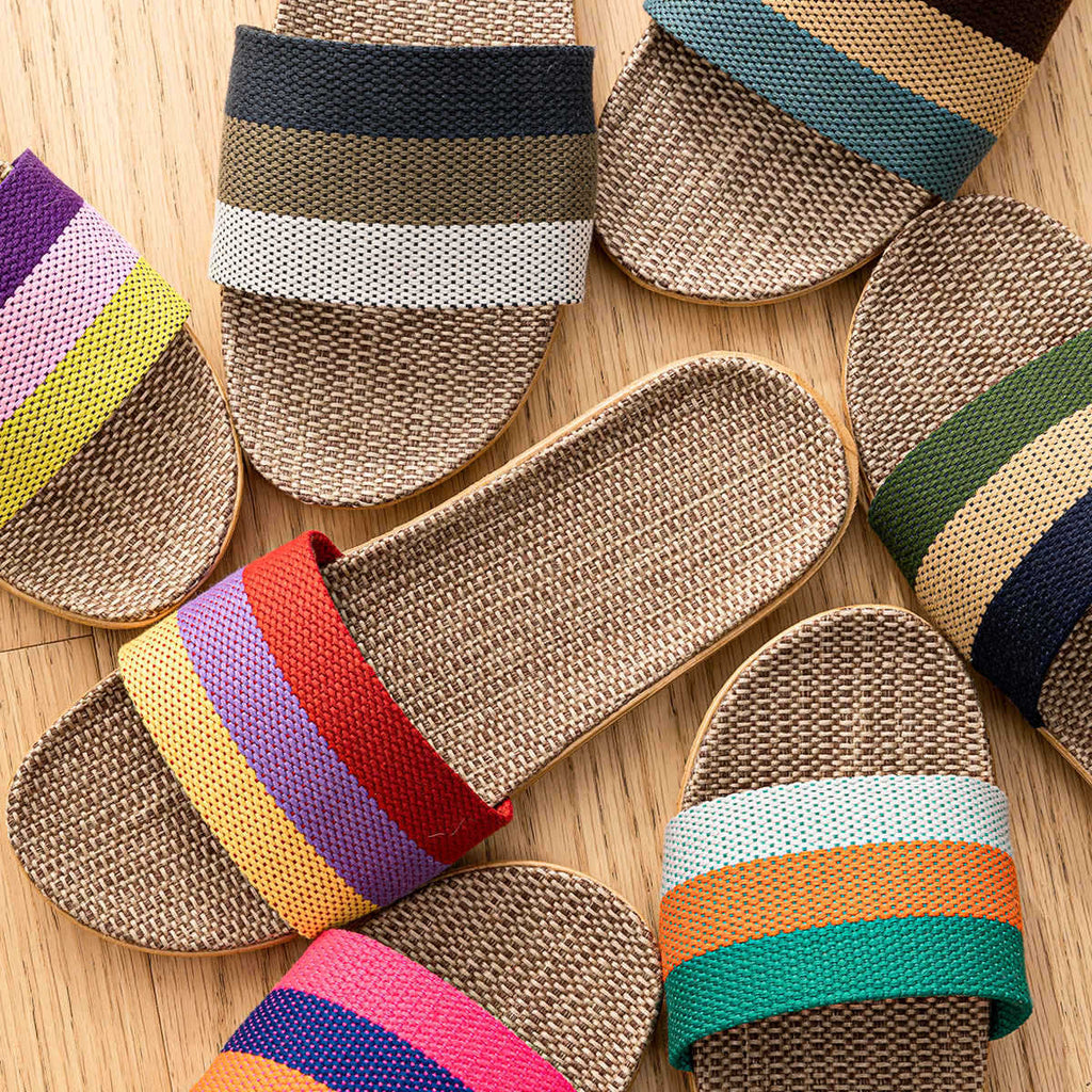 Pantuflas de Lino Antiolores para Casa