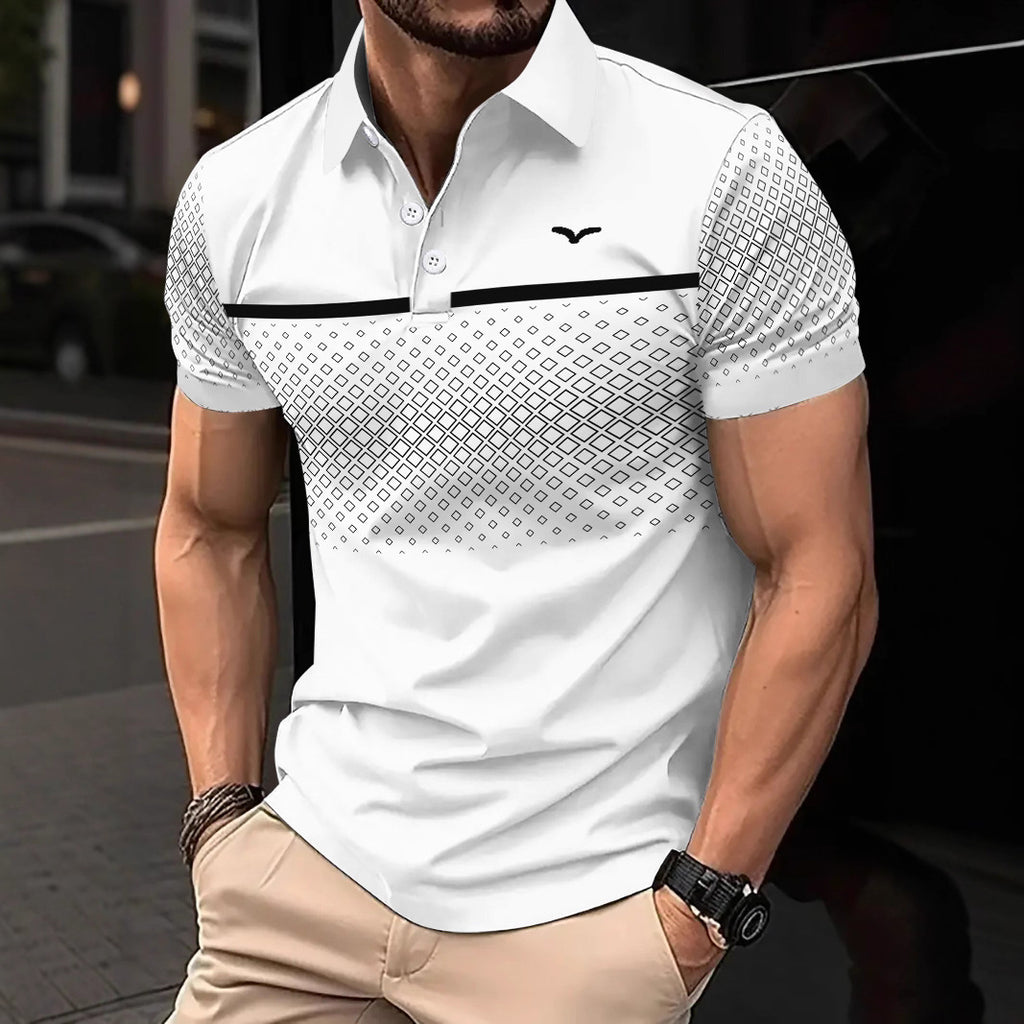 Polo Slim Fit Estampado con Solapa para Hombre