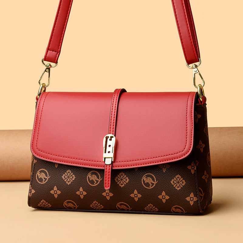 Bolsa de Hombro Estampada Gran Capacidad para Mujer