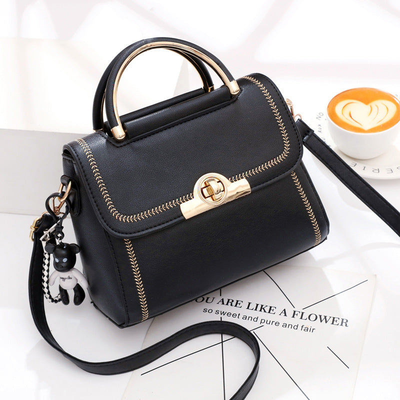 Bolsa Crossbody con Bordado de Encaje para Mujer