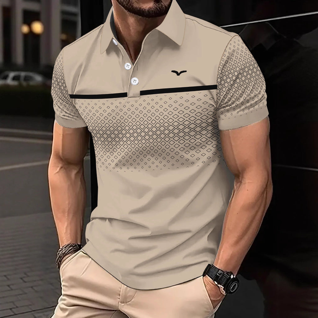 Polo Slim Fit Estampado con Solapa para Hombre