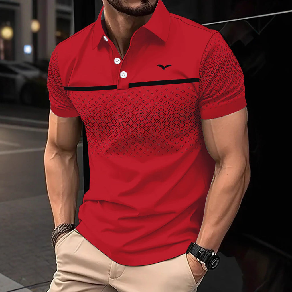 Polo Slim Fit Estampado con Solapa para Hombre