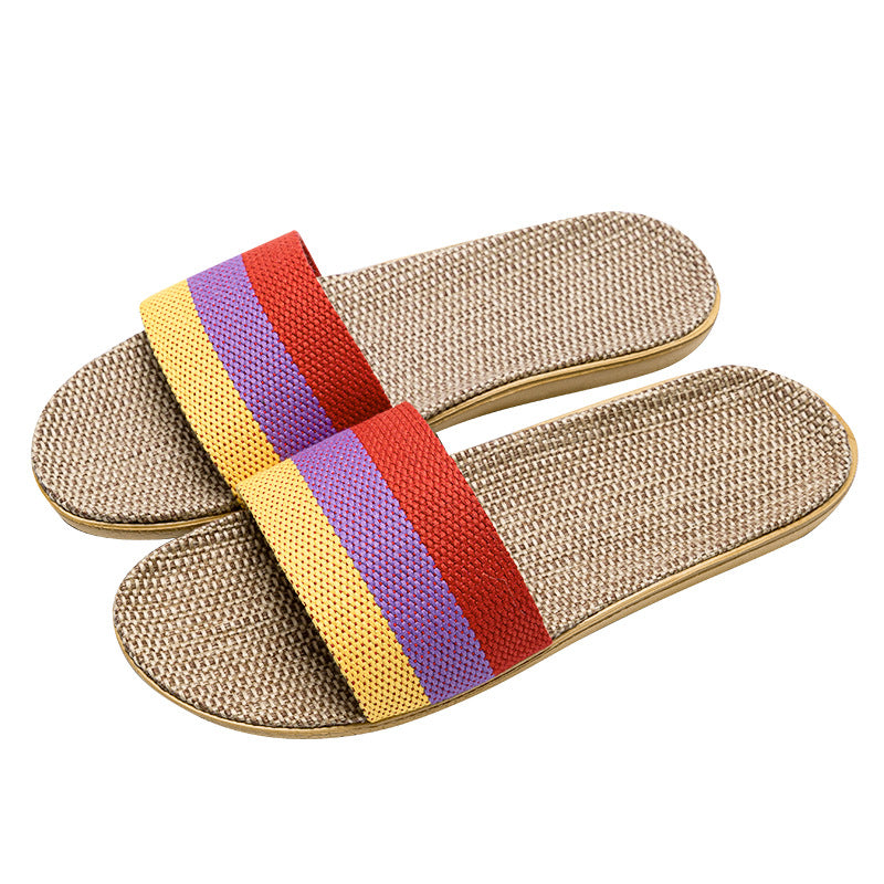Pantuflas de Lino Antiolores para Casa