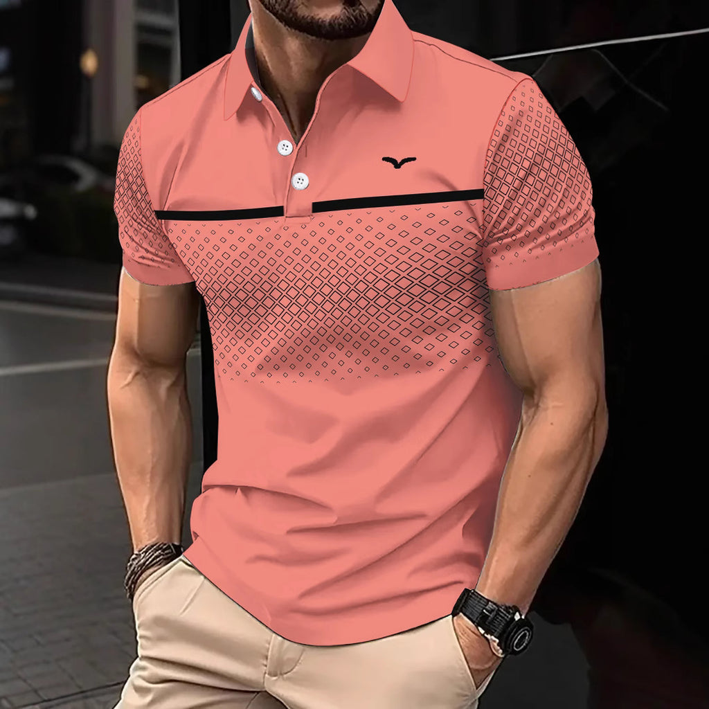 Polo Slim Fit Estampado con Solapa para Hombre