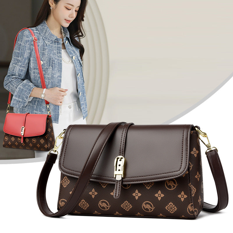 Bolsa de Hombro Estampada Gran Capacidad para Mujer